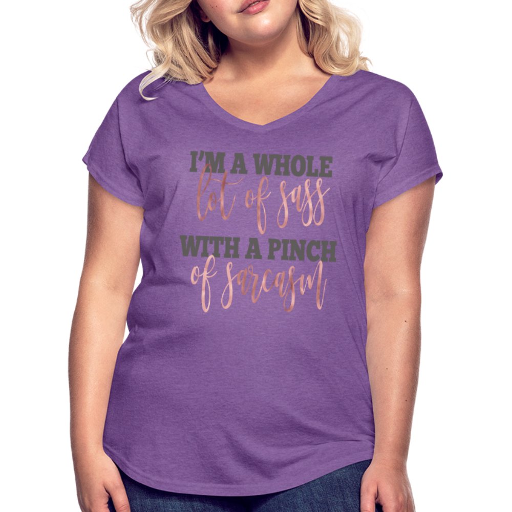 I'm A Whole Lot Of Sass Women's Tri-Blend V-Neck Shirt - Beguiling Phenix Boutique