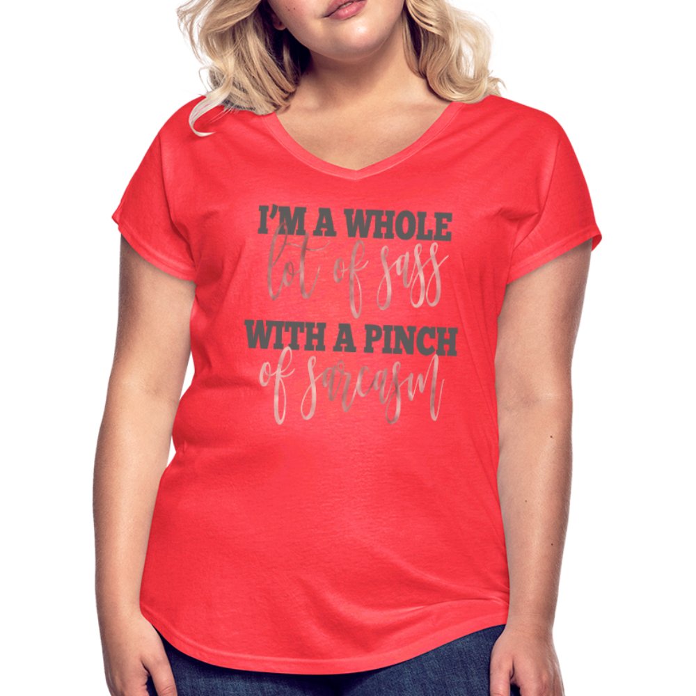 I'm A Whole Lot Of Sass Women's Tri-Blend V-Neck Shirt - Beguiling Phenix Boutique