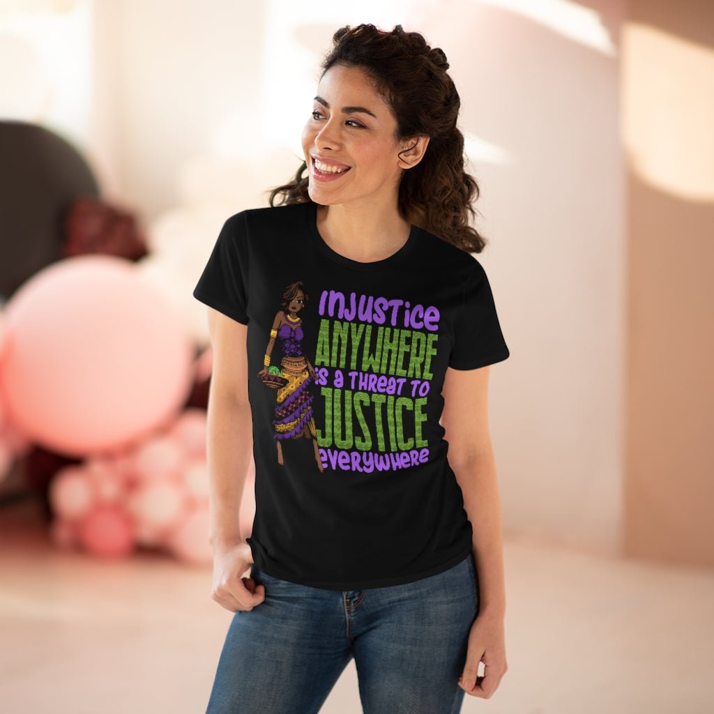 Injustice Anywhere Is A Threat Women's Shirt - Beguiling Phenix Boutique