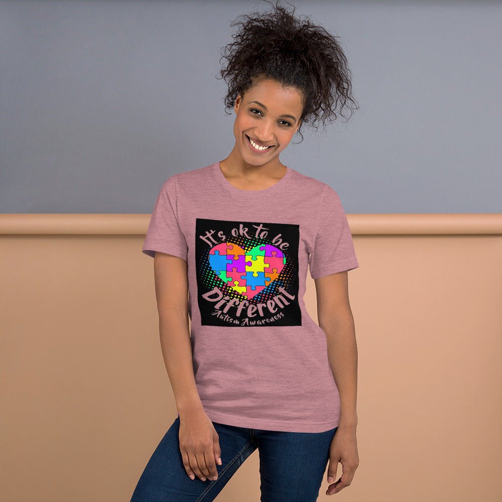 It's Ok To Be Different Autism Awareness Unisex Shirt - Beguiling Phenix Boutique