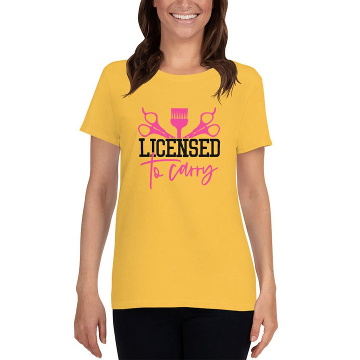 Licensed To Carry Women's Short Sleeve Shirt - Beguiling Phenix Boutique