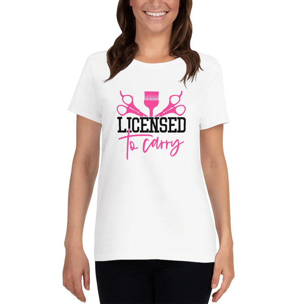 Licensed To Carry Women's Short Sleeve Shirt - Beguiling Phenix Boutique