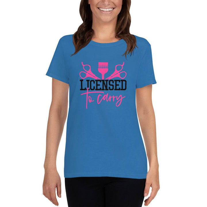 Licensed To Carry Women's Short Sleeve Shirt - Beguiling Phenix Boutique
