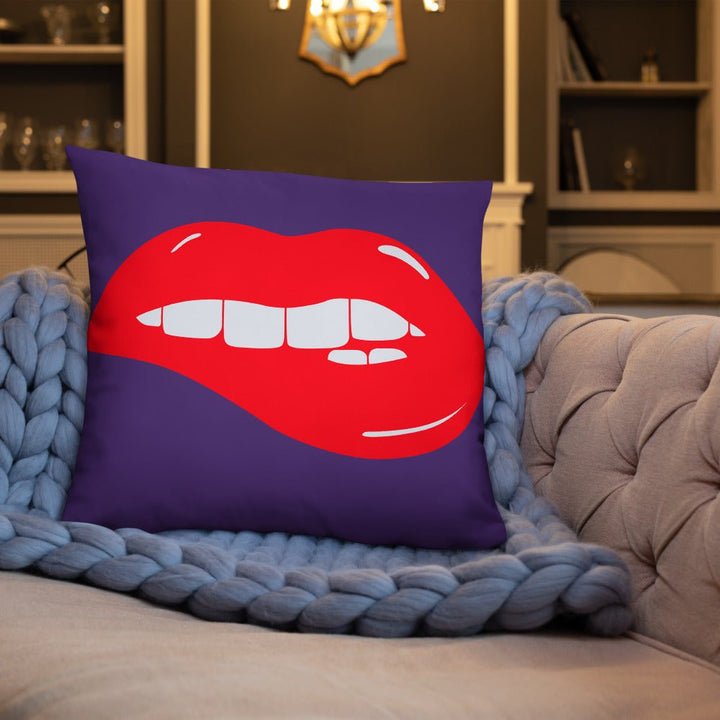 Lips Throw Pillow-Purple - Beguiling Phenix Boutique