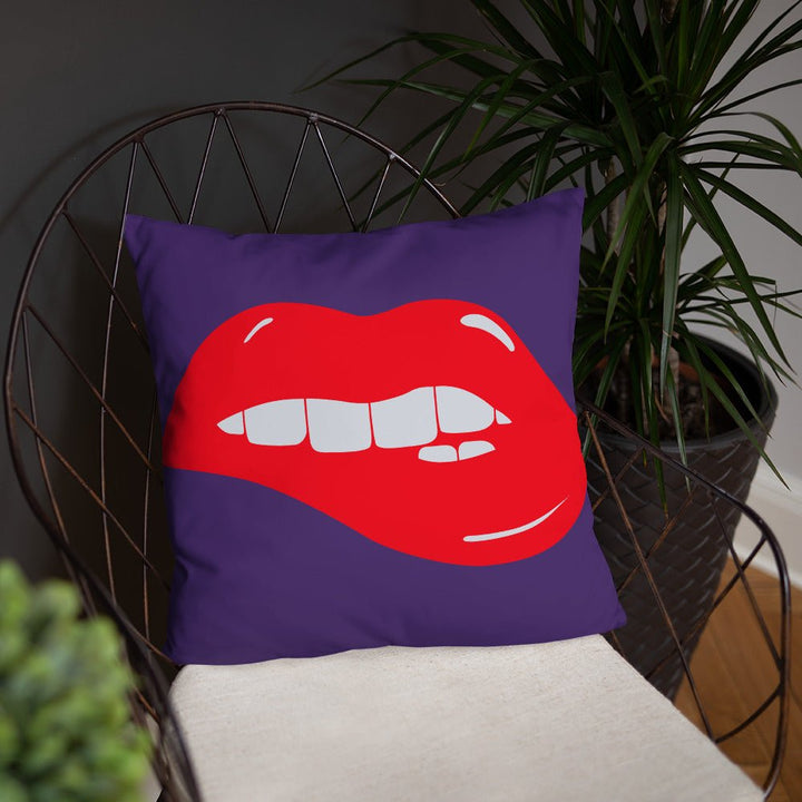 Lips Throw Pillow-Purple - Beguiling Phenix Boutique