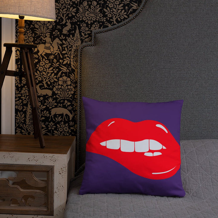 Lips Throw Pillow-Purple - Beguiling Phenix Boutique