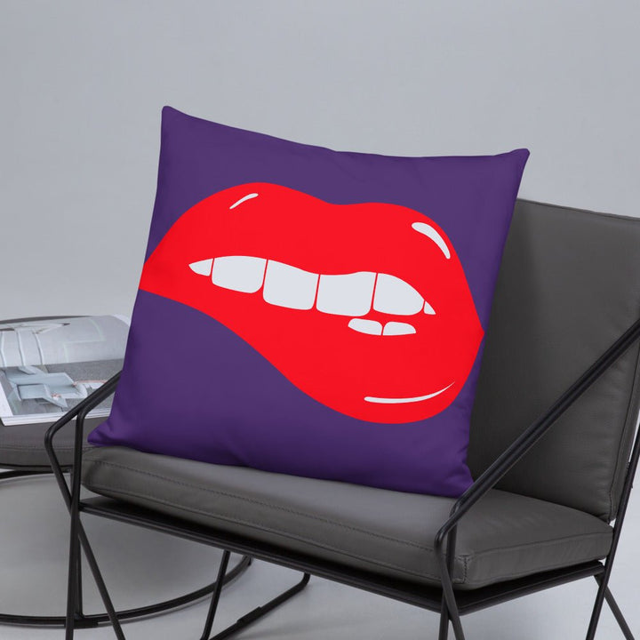 Lips Throw Pillow-Purple - Beguiling Phenix Boutique