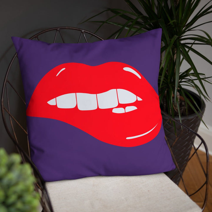 Lips Throw Pillow-Purple - Beguiling Phenix Boutique