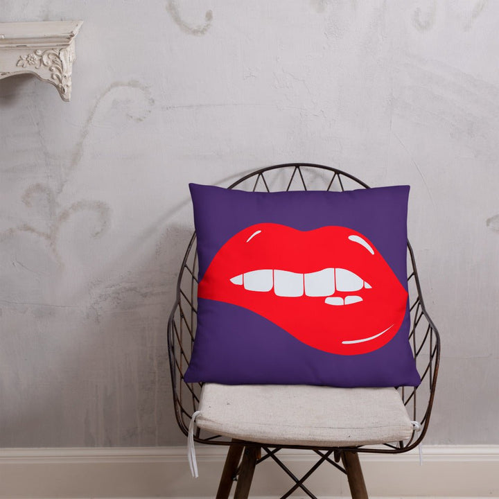 Lips Throw Pillow-Purple - Beguiling Phenix Boutique