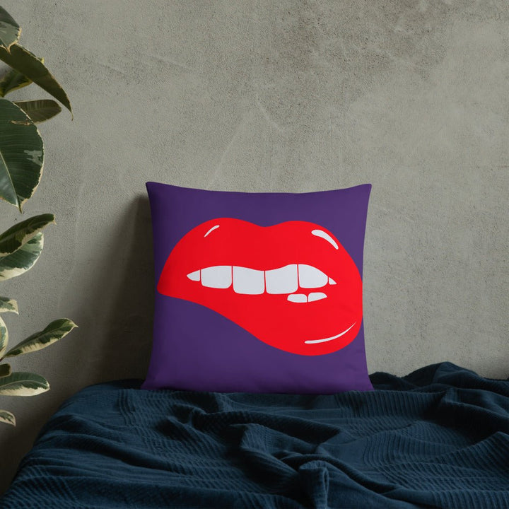 Lips Throw Pillow-Purple - Beguiling Phenix Boutique