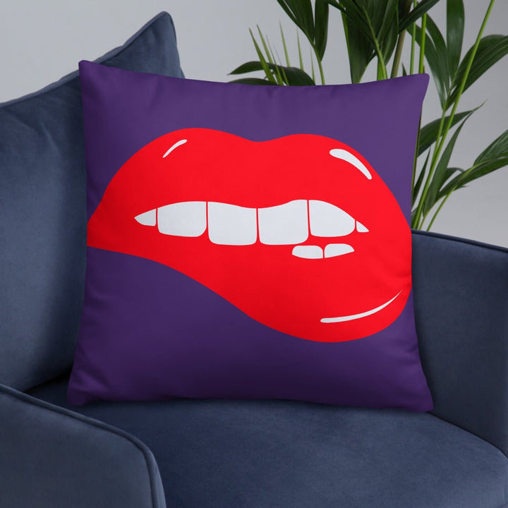 Lips Throw Pillow-Purple - Beguiling Phenix Boutique