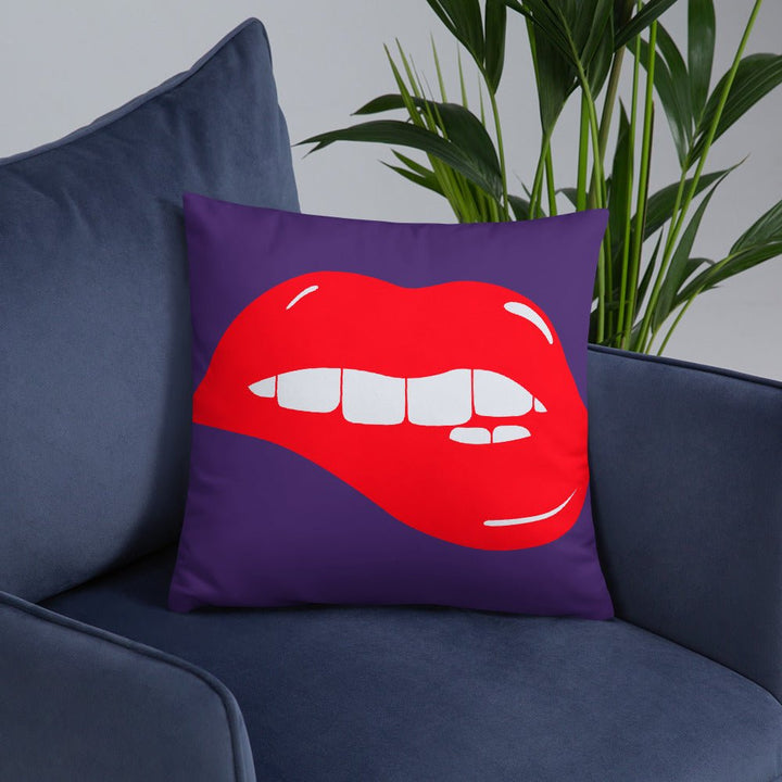Lips Throw Pillow-Purple - Beguiling Phenix Boutique