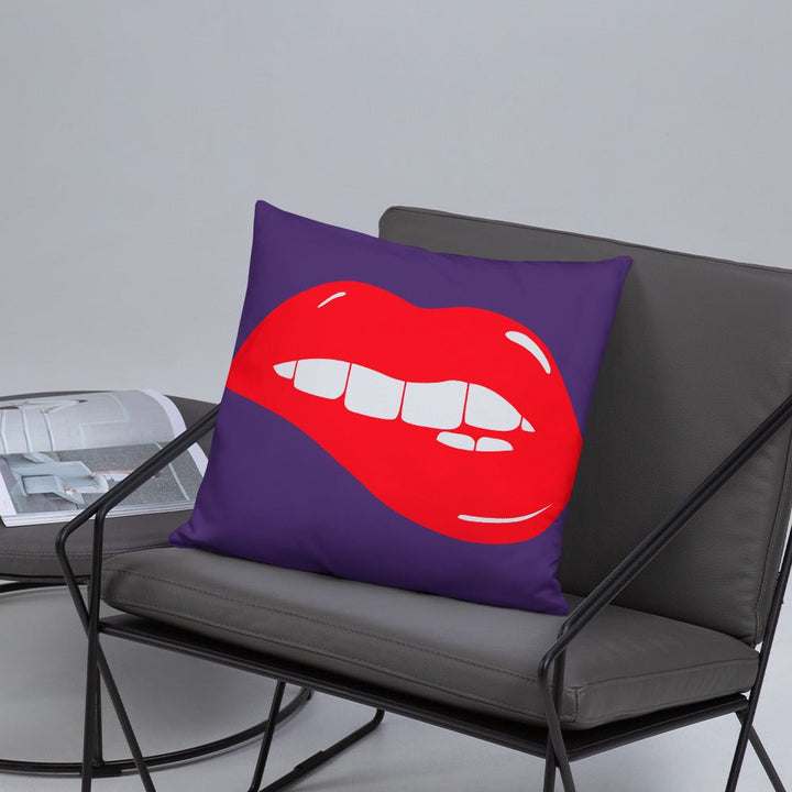 Lips Throw Pillow-Purple - Beguiling Phenix Boutique