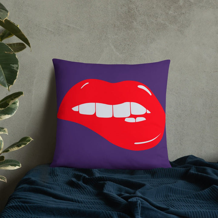 Lips Throw Pillow-Purple - Beguiling Phenix Boutique