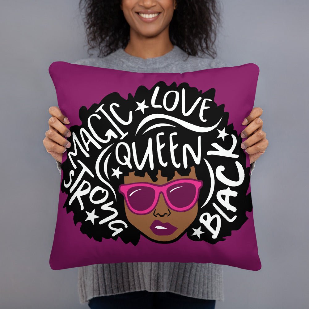 Magic Love Queen Throw Pillow-Fuchsia - Beguiling Phenix Boutique