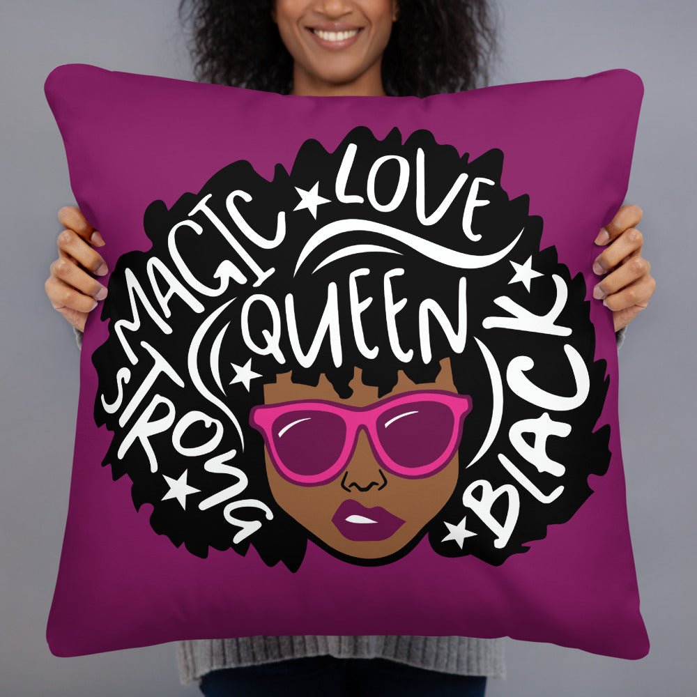 Magic Love Queen Throw Pillow-Fuchsia - Beguiling Phenix Boutique