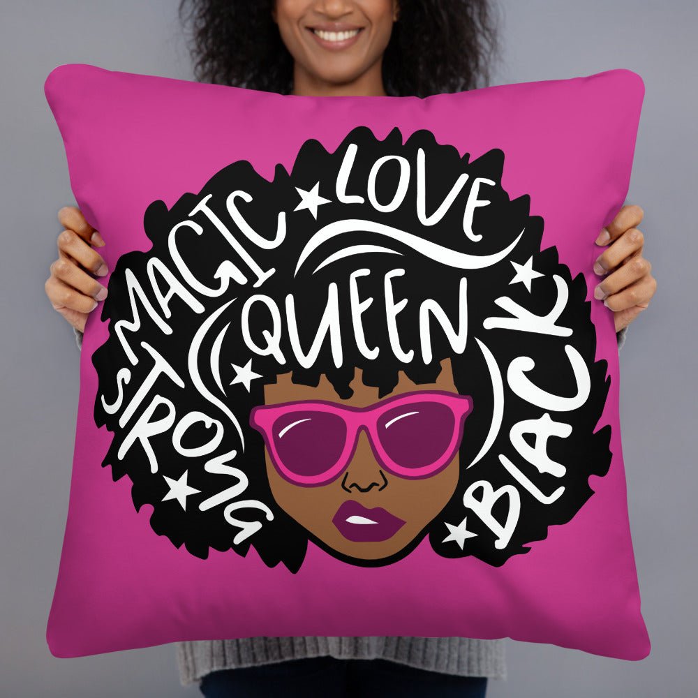 Magic Love Queen Throw Pillow-Pink - Beguiling Phenix Boutique