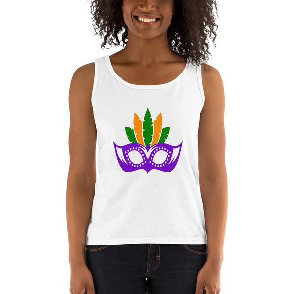Mardi Gras Mask Ladies Tank - Beguiling Phenix Boutique
