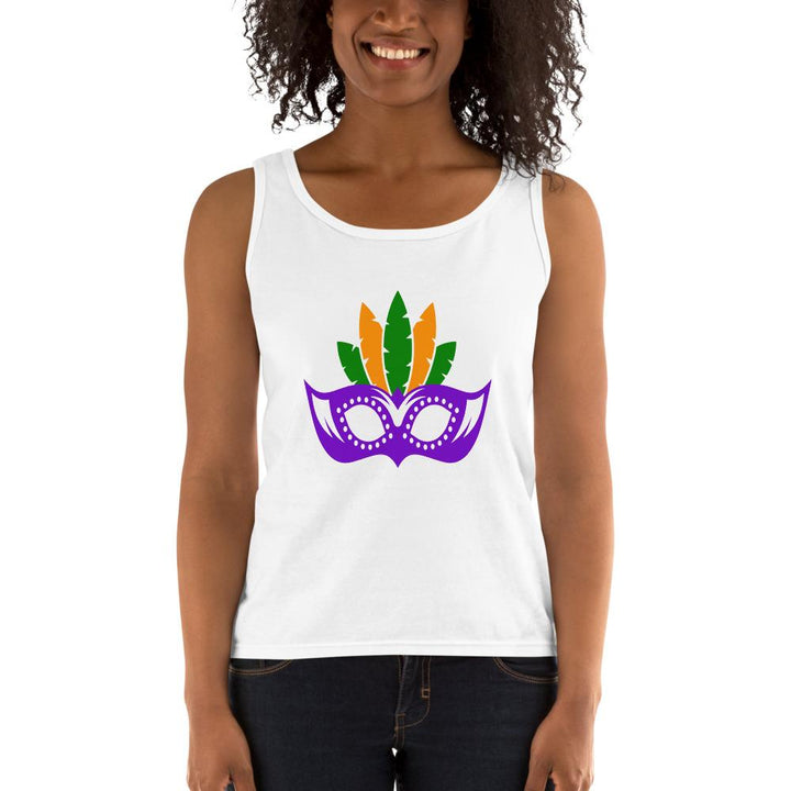 Mardi Gras Mask Ladies Tank - Beguiling Phenix Boutique