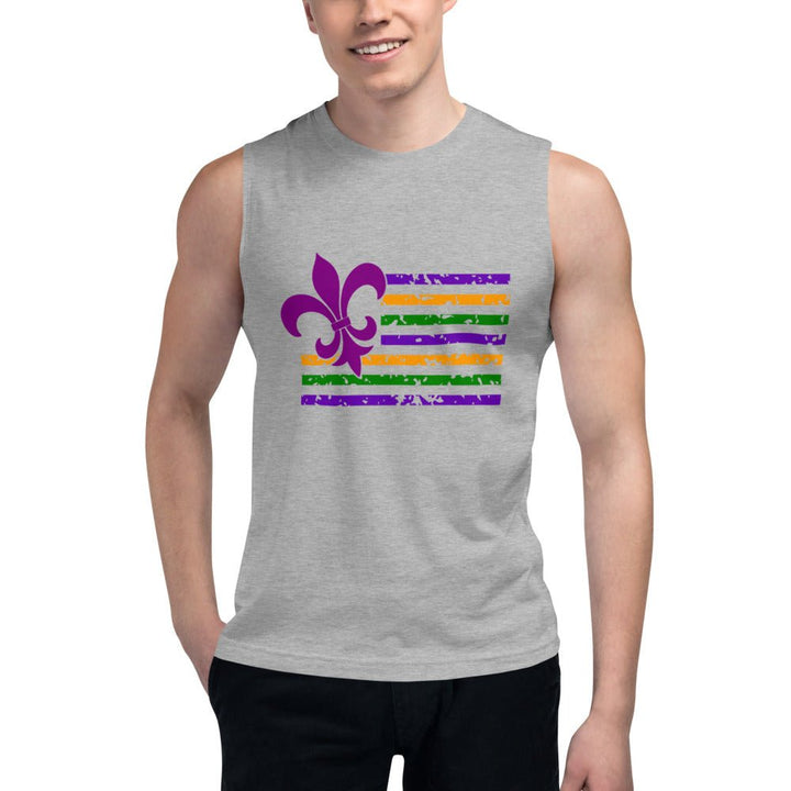 Mardi Gras Muscle Shirt - Beguiling Phenix Boutique