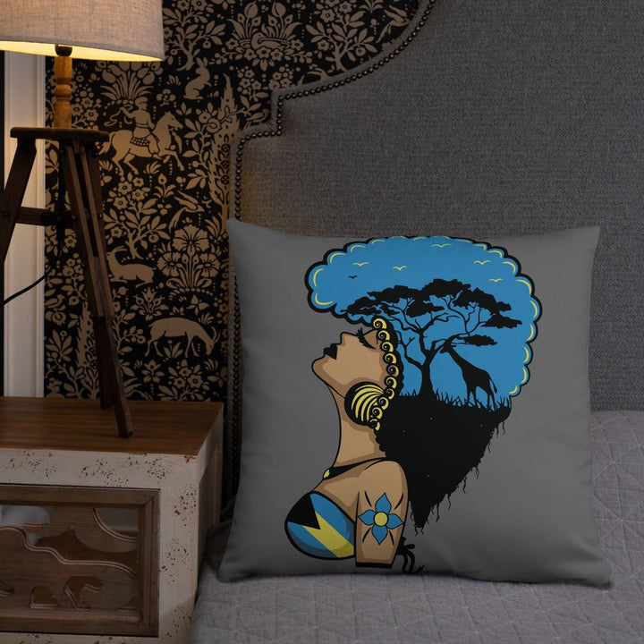 Mental Growth Throw Pillow-Gray - Beguiling Phenix Boutique