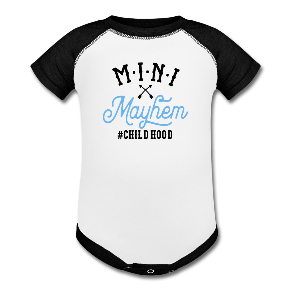 Mini Mayhem Baseball Baby Bodysuit - Beguiling Phenix Boutique
