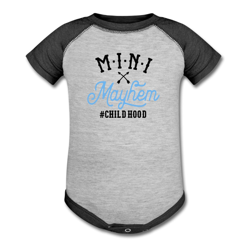 Mini Mayhem Baseball Baby Bodysuit - Beguiling Phenix Boutique