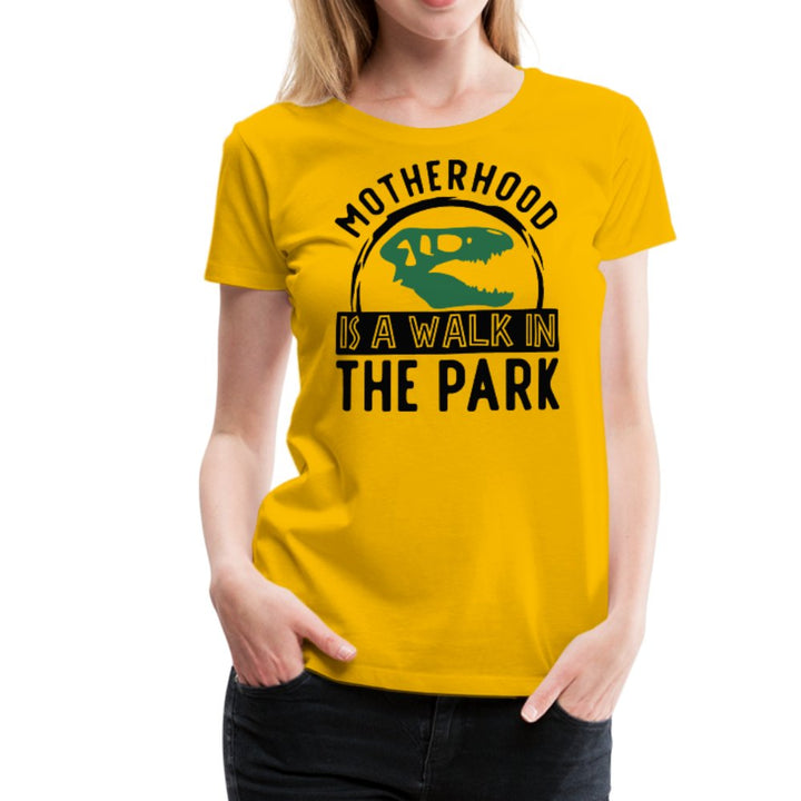 Motherhood Is A Walk In The Park Women’s Premium T-Shirt - Beguiling Phenix Boutique