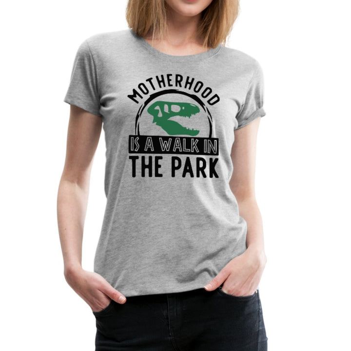 Motherhood Is A Walk In The Park Women’s Premium T-Shirt - Beguiling Phenix Boutique