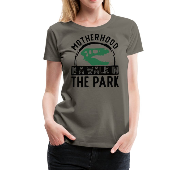 Motherhood Is A Walk In The Park Women’s Premium T-Shirt - Beguiling Phenix Boutique