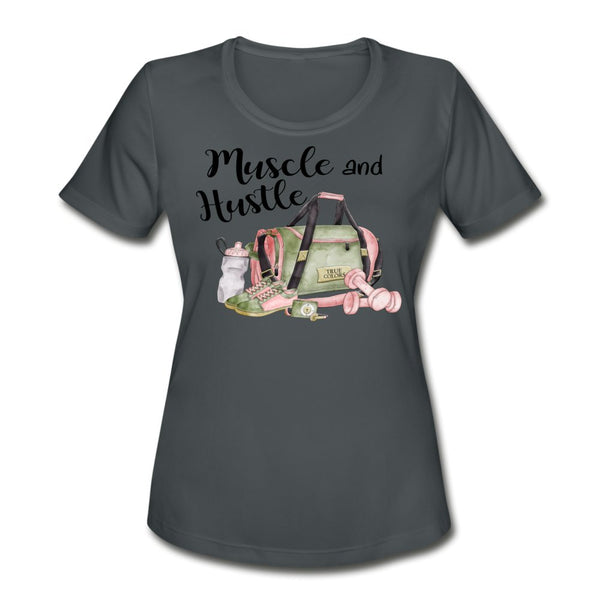 Muscle & Hustle Moisture Wick Performance Shirt - Beguiling Phenix Boutique