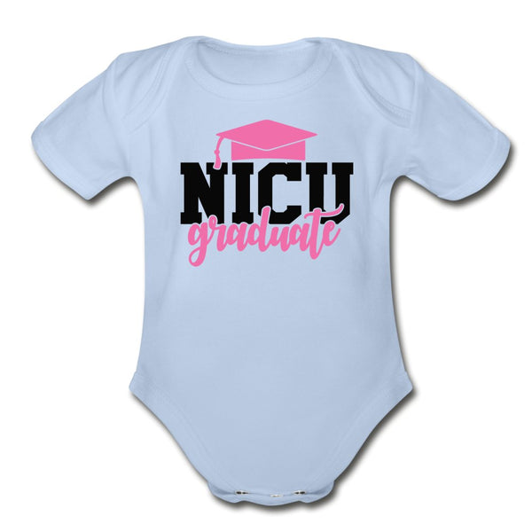 NICU Graduate Organic Short Sleeve Baby Bodysuit - Beguiling Phenix Boutique