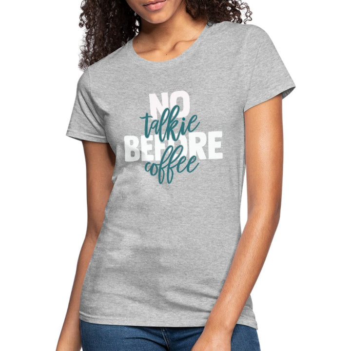 No Talkie Before Coffee Women's Jersey Shirt - Beguiling Phenix Boutique