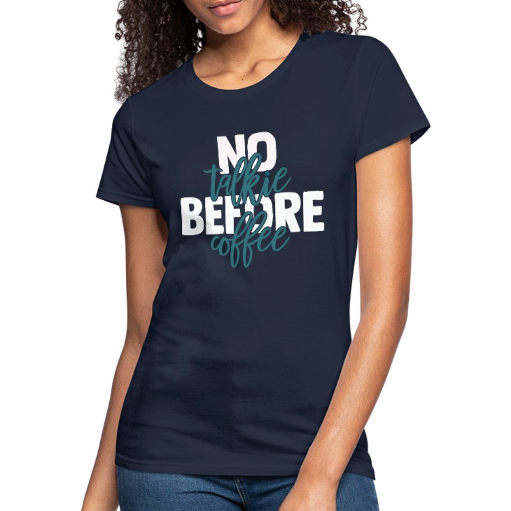 No Talkie Before Coffee Women's Jersey Shirt - Beguiling Phenix Boutique