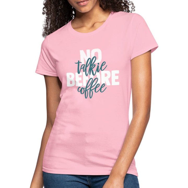 No Talkie Before Coffee Women's Jersey Shirt - Beguiling Phenix Boutique