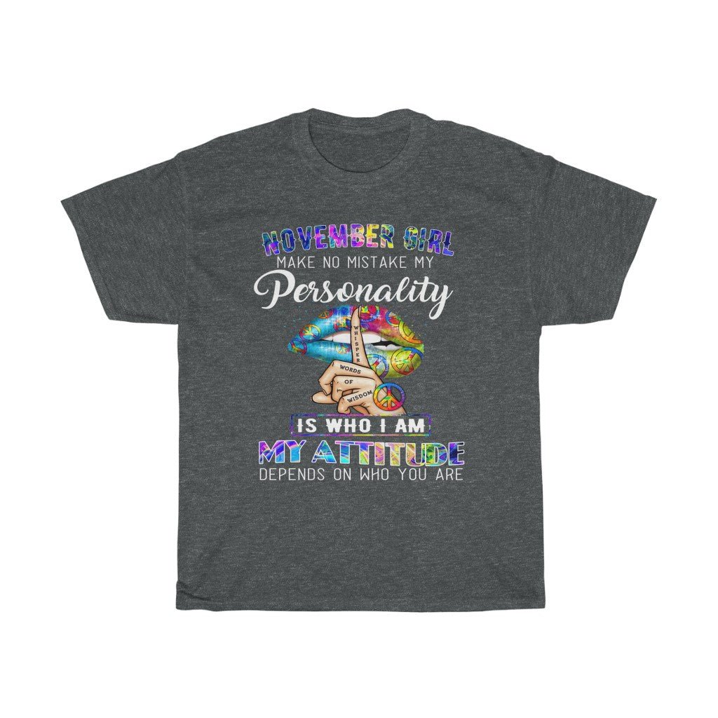 November Girl Unisex Heavy Cotton Tee - Beguiling Phenix Boutique