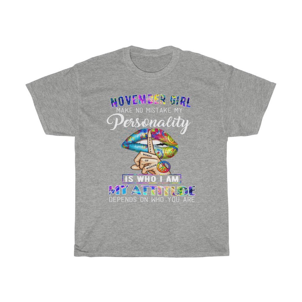 November Girl Unisex Heavy Cotton Tee - Beguiling Phenix Boutique
