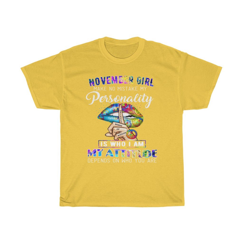 November Girl Unisex Heavy Cotton Tee - Beguiling Phenix Boutique