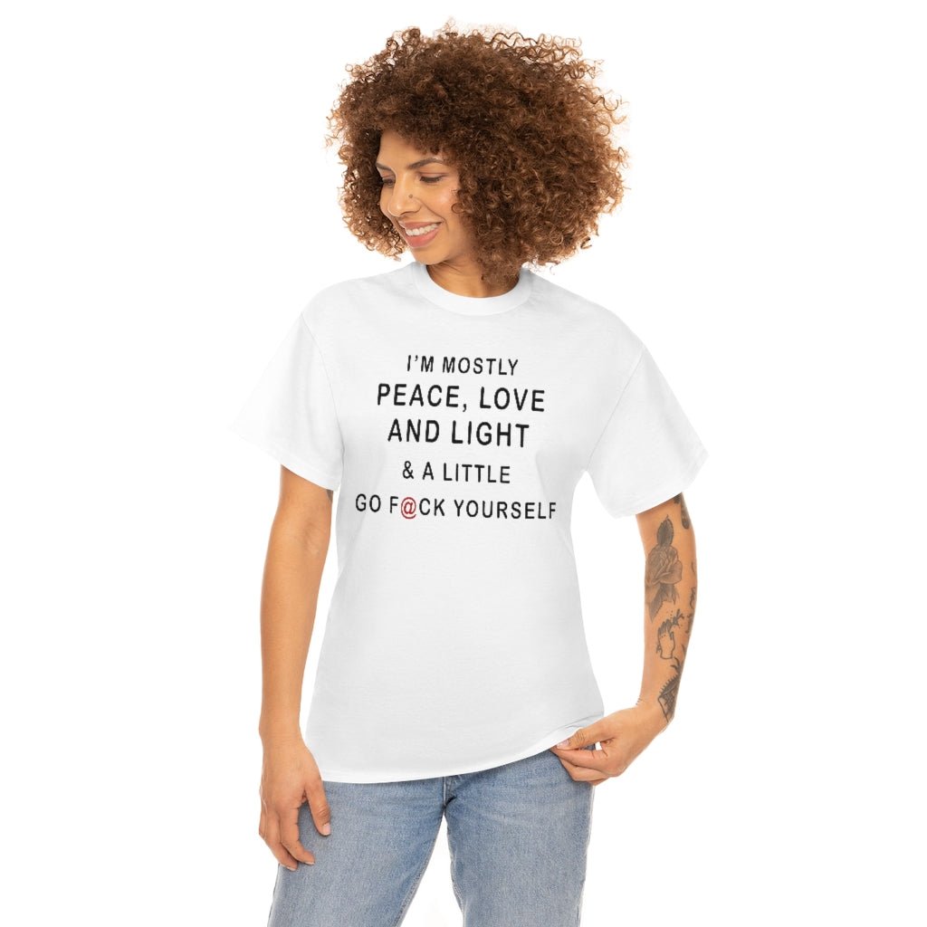 Peace & Love Unisex Cotton Tee - Beguiling Phenix Boutique