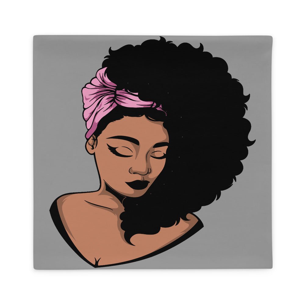 Pink Diva Throw Pillow Cover-Gray - Beguiling Phenix Boutique