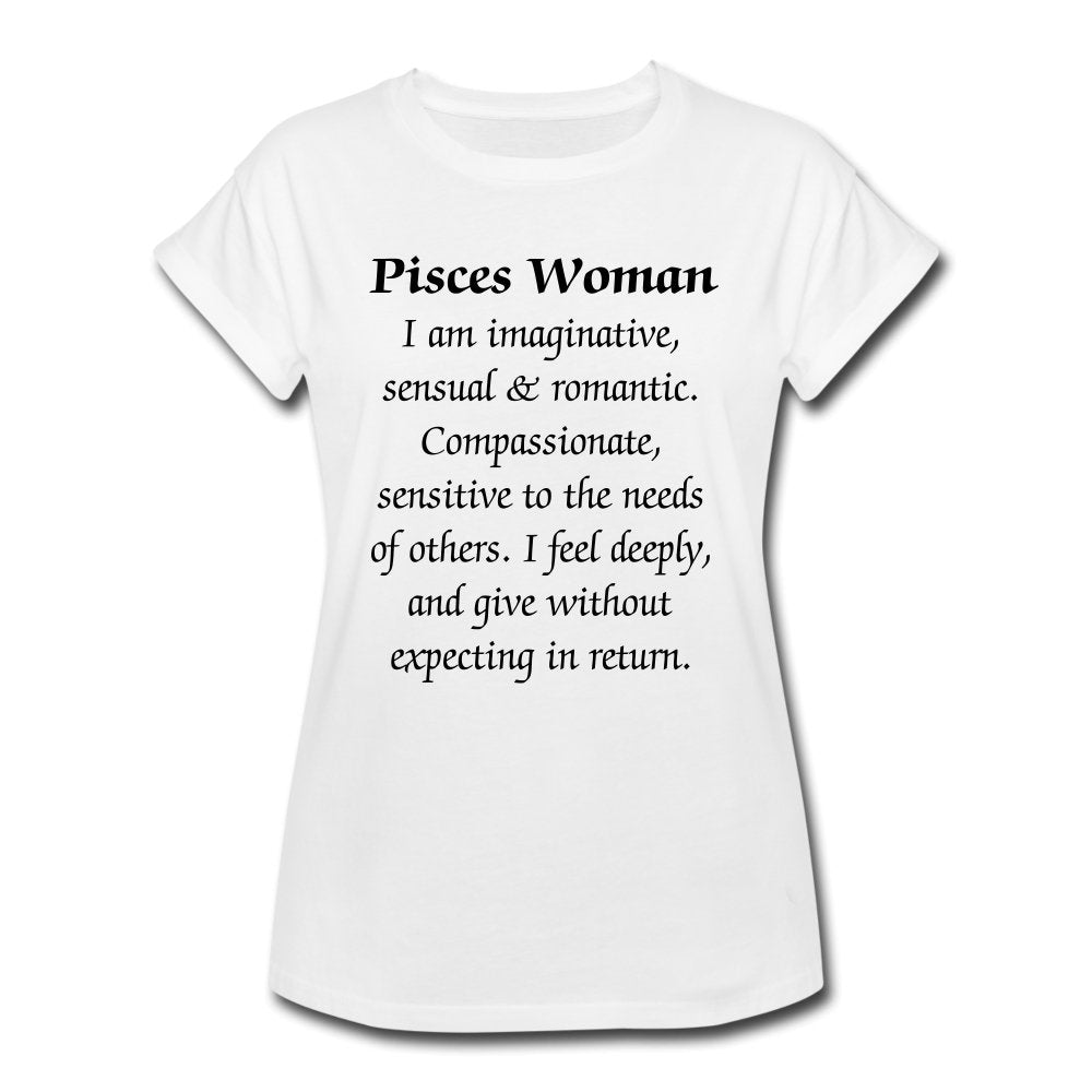 Pisces Woman Shirt-White - Beguiling Phenix Boutique