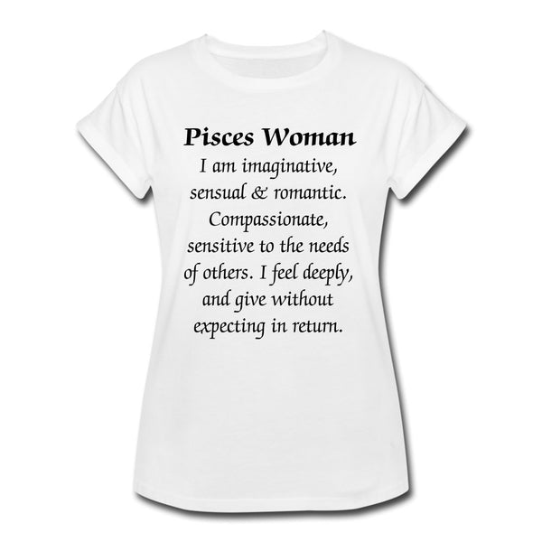 Pisces Woman Shirt-White - Beguiling Phenix Boutique