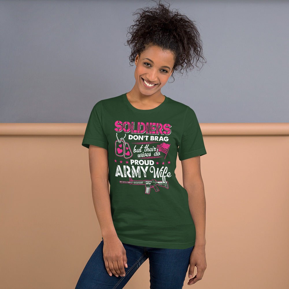 Proud Army Wife Unisex T-Shirt - Beguiling Phenix Boutique