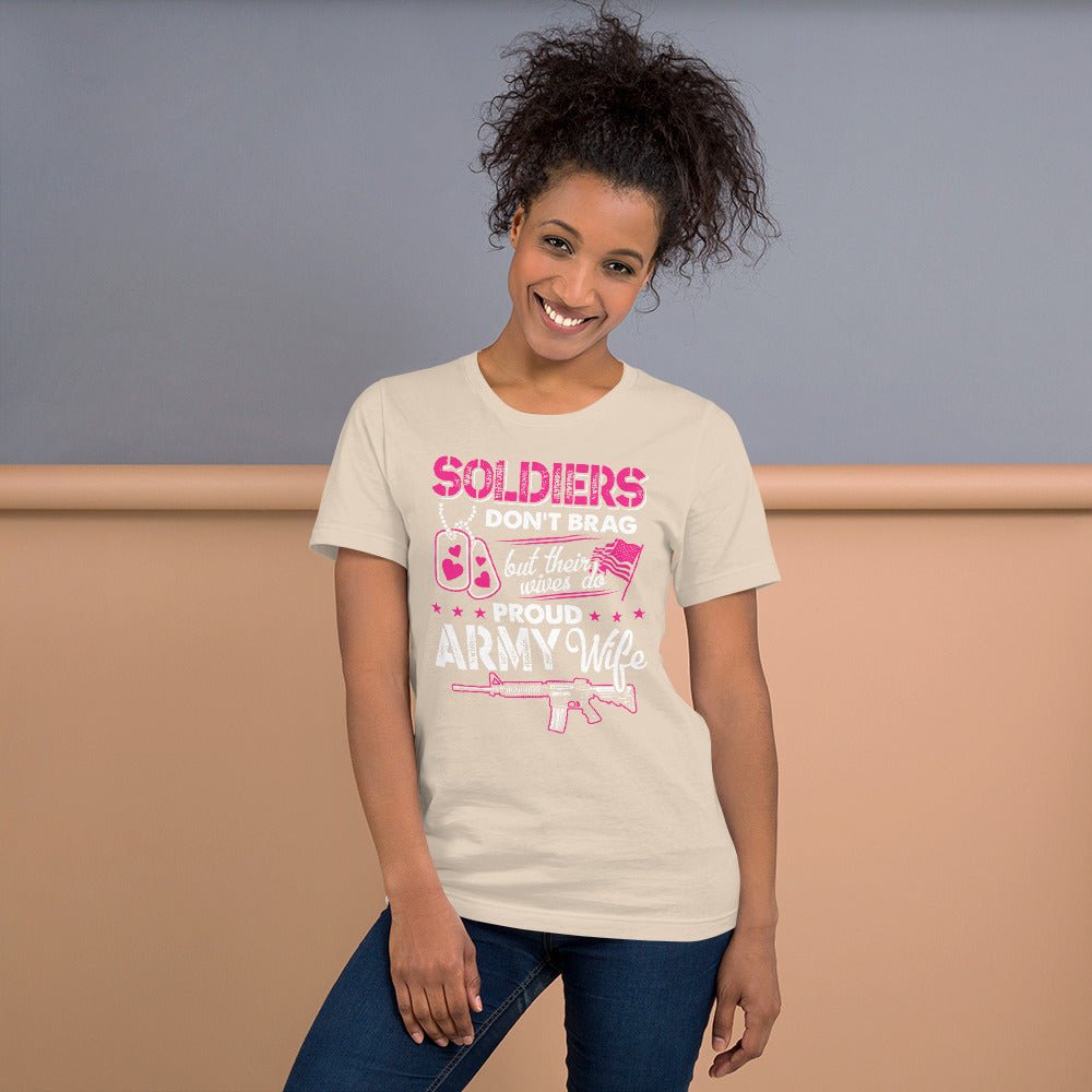 Proud Army Wife Unisex T-Shirt - Beguiling Phenix Boutique