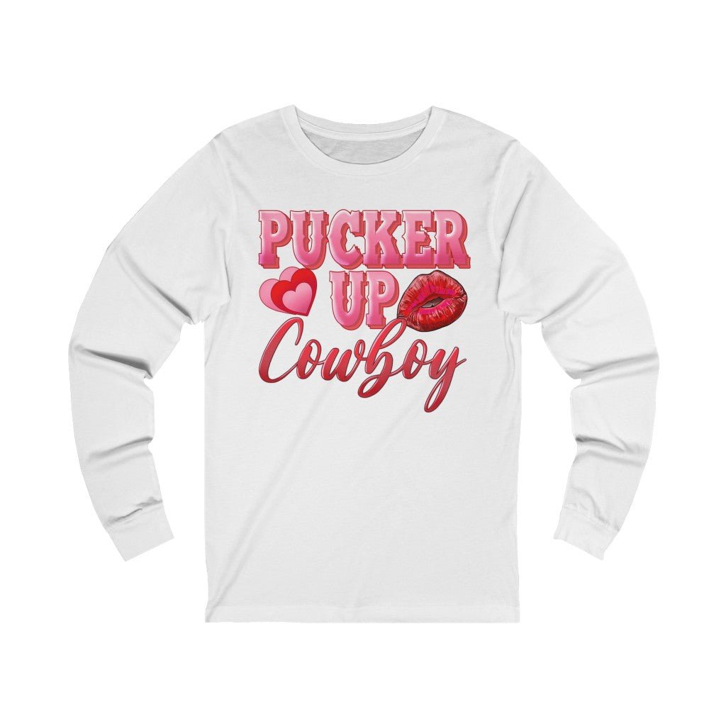 Pucker Up Cowboy Unisex Jersey Long Sleeve Tee - Beguiling Phenix Boutique