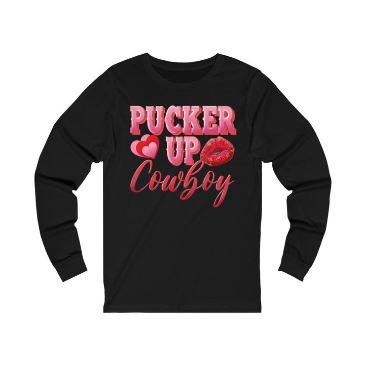 Pucker Up Cowboy Unisex Jersey Long Sleeve Tee - Beguiling Phenix Boutique