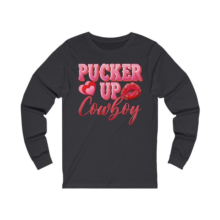 Pucker Up Cowboy Unisex Jersey Long Sleeve Tee - Beguiling Phenix Boutique