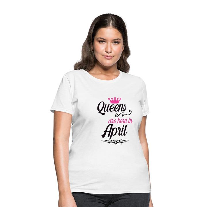 Queens Are Born In April Shirt - Beguiling Phenix Boutique
