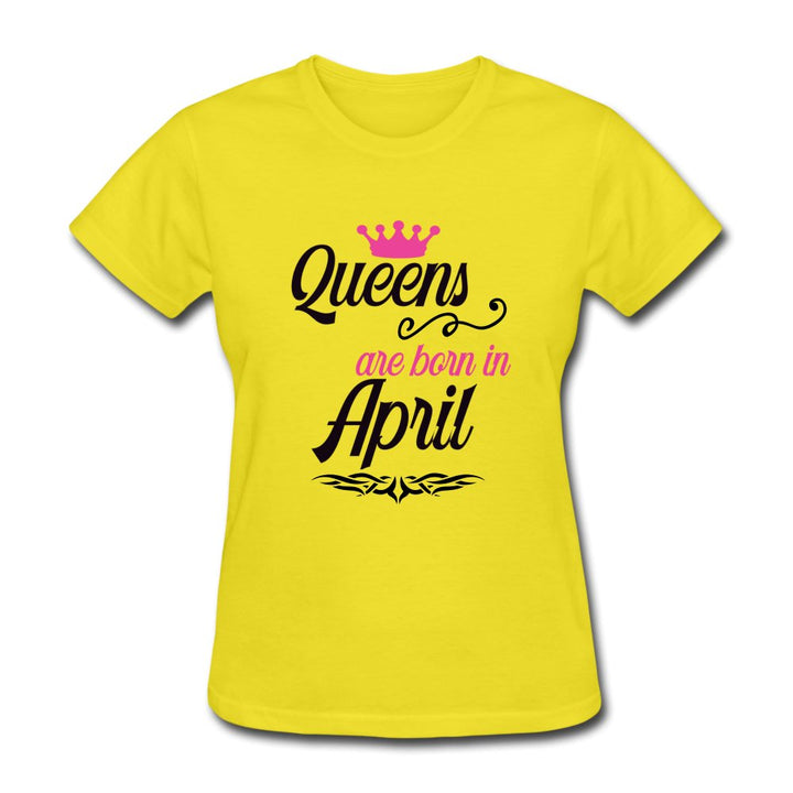 Queens Are Born In April Shirt - Beguiling Phenix Boutique