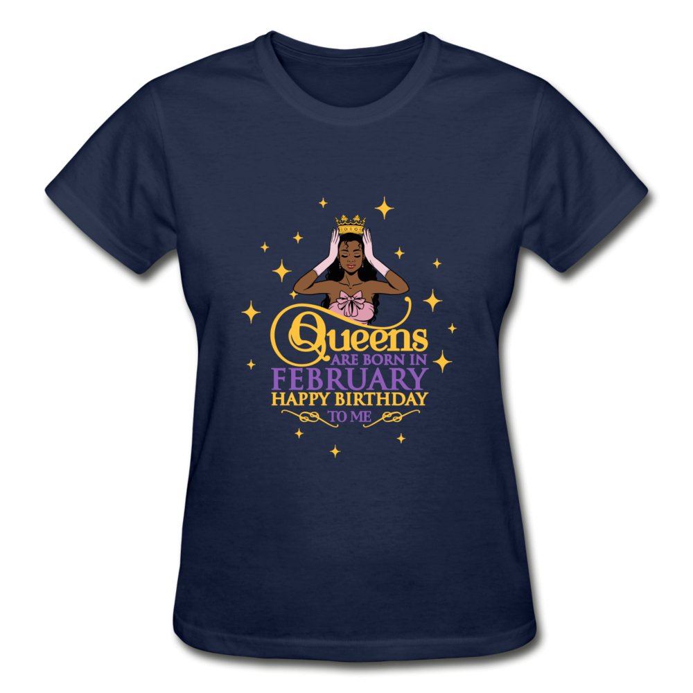 Queens Are Born In February - Ladies Shirt - Beguiling Phenix Boutique